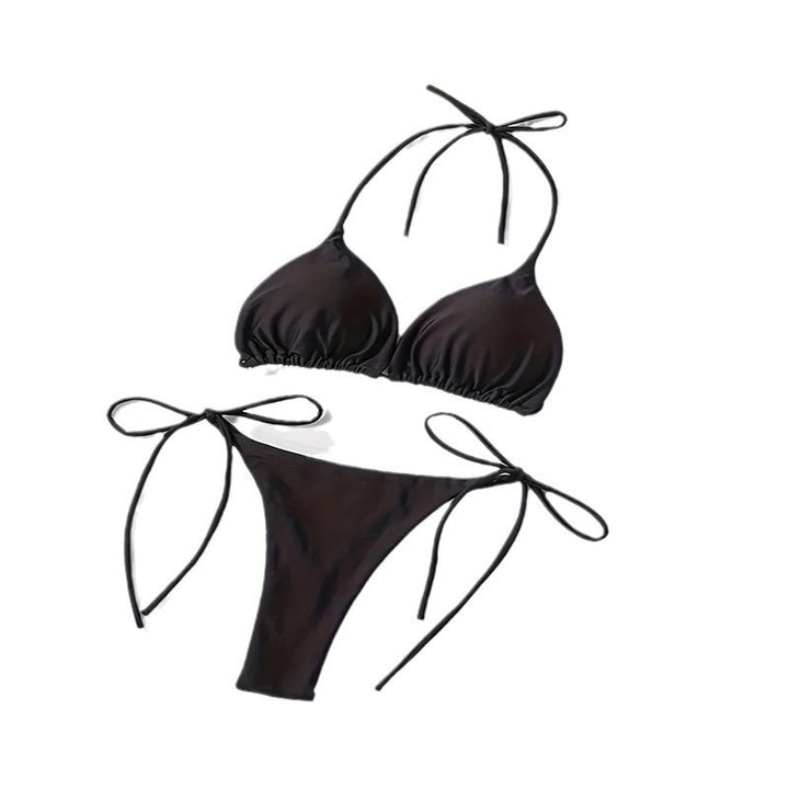 Dame Triangel Bikini-sæt med justerbare bånd og smal trusse Stilla
