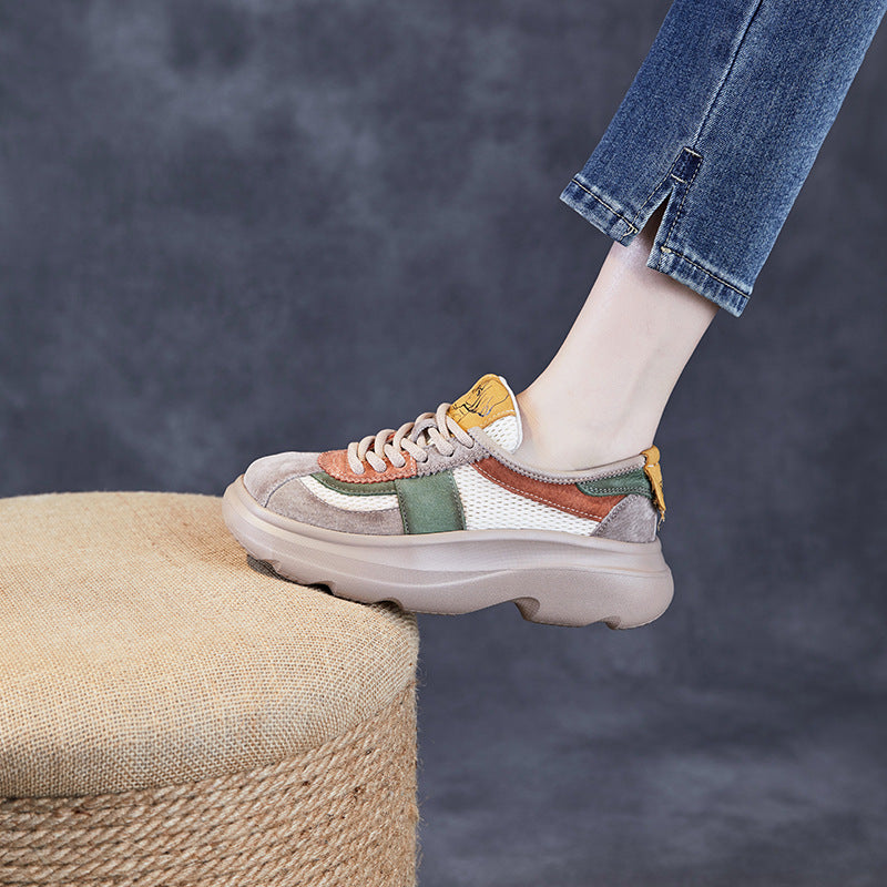 Stilfulde mesh-plateau-sneakers Stilla