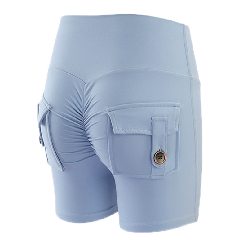 Dame Højtaljede Sportshorts med praktiske lommer og figurskabelses effekt Stilla
