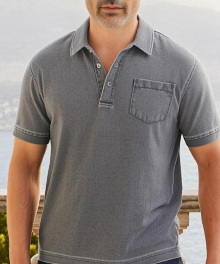 Herre Kortærmet Polo T-shirt Stilla