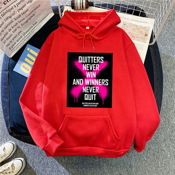 Dame hoodie med inspirerende motiv Skovae