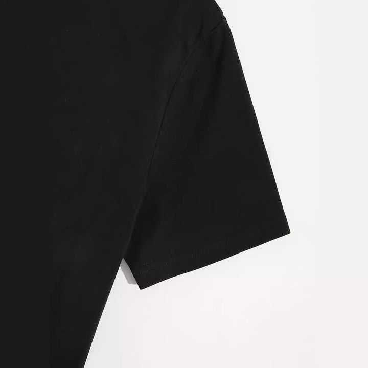 Dame Oversized T-Shirt med kreativ Paris-motiv og afslappet pasform Stilla