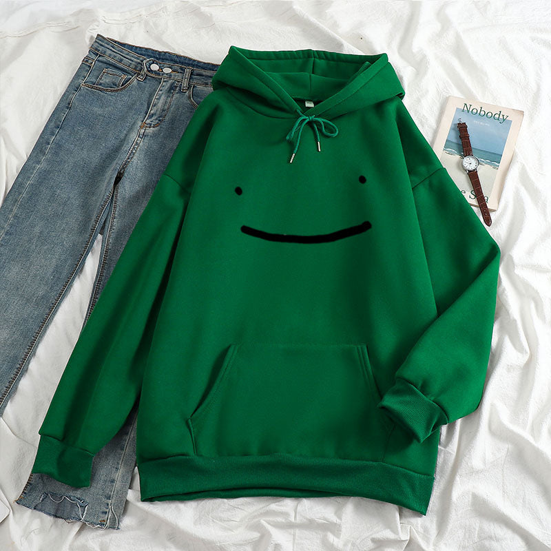 Damer hoodie med casual smiley design Skovae