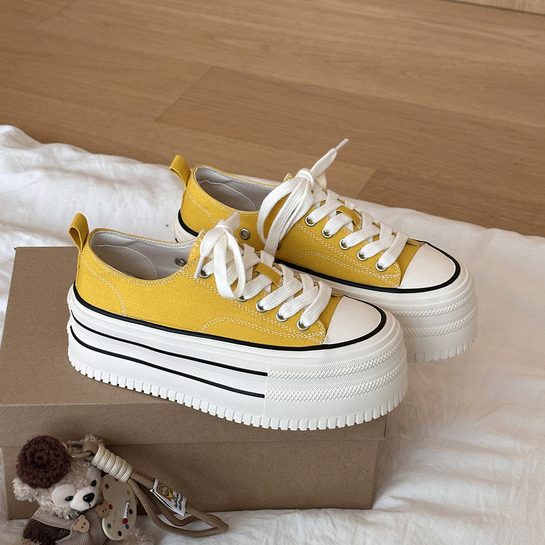 Femme Platform Fritid Sneakers Stilla