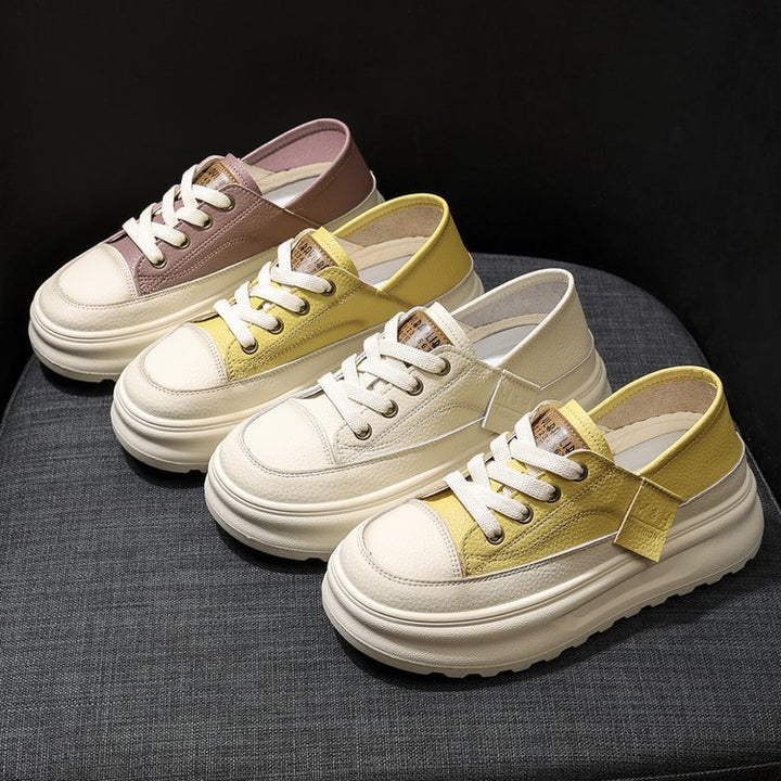 Dame Sneakers i moderne design med høj sål og åndbart overmateriale Stilla