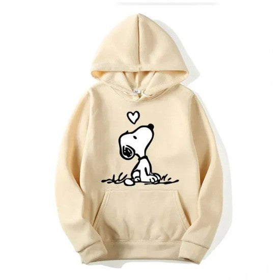 Kvinders hoodie med sød Snoopy motiv Skovae