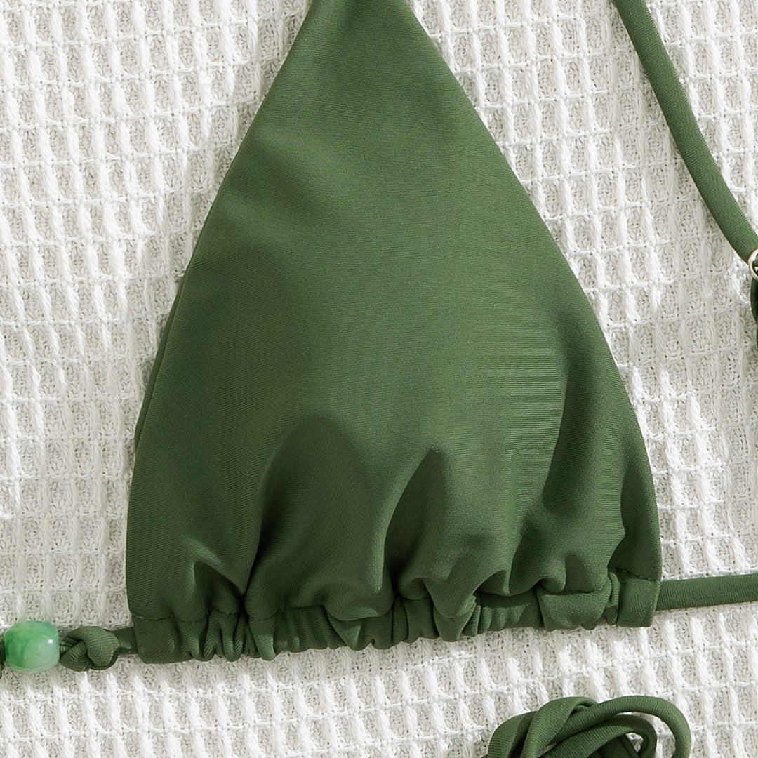 Dame bikini-sæt med justerbare stropper og flot ruffle-design Stilla
