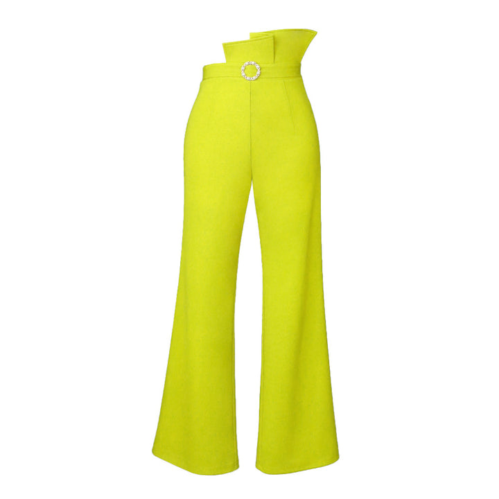 Dame High-Waist Palazzo-bukser med elegant spænde Skovae