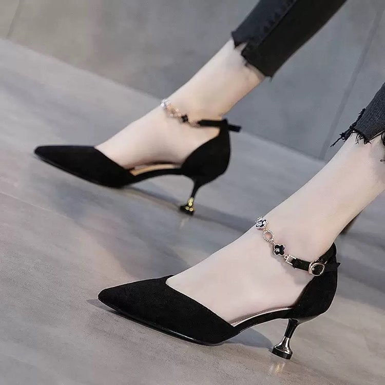 Dame Elegante Pumps med moderigtige smykke-rem-detalje og komfortabel hæl Stilla