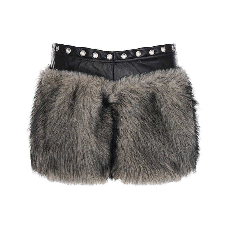 Dame Kunsstof-fleece-shorts Skovae