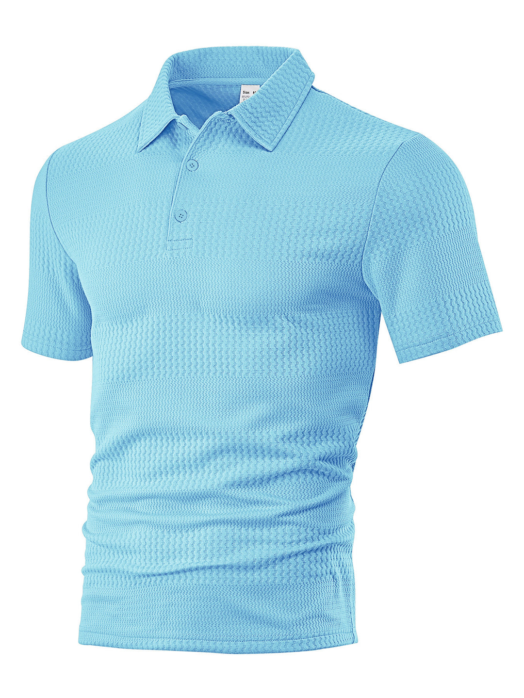 Herre polo skjorte med struktureret design Stilla