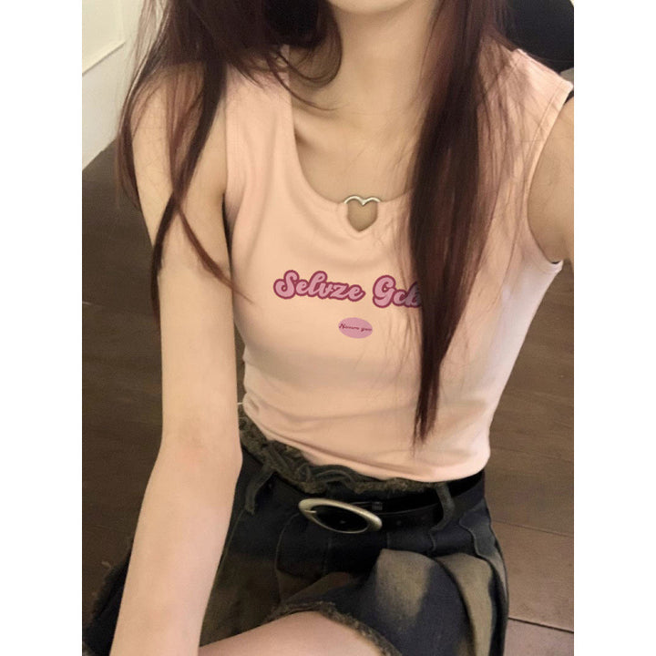 Femme Grafiktryk Relaxed Fit Tanktop Stilla