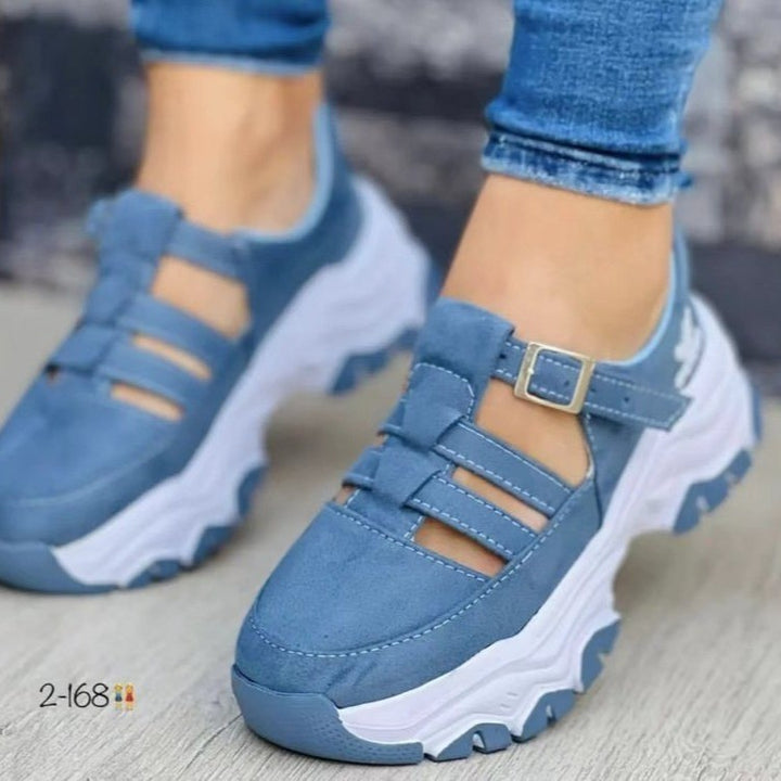 Dame Sporty Sneakers med åndbare indsats og skridsikker sål Stilla