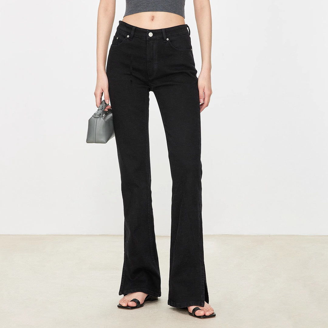 Kvinder bootcut jeans i vintage stil med høj talje Stilla