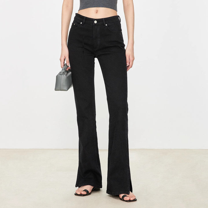 Kvinder bootcut jeans i vintage stil med høj talje Stilla