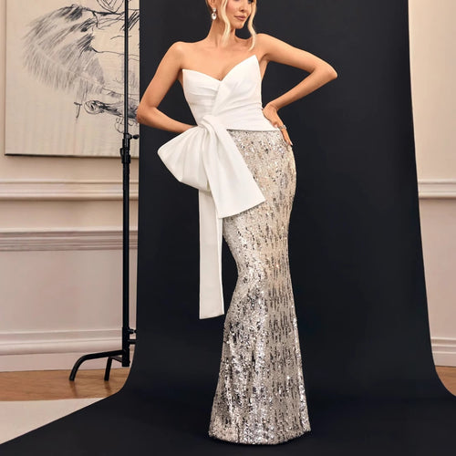 Dame Glamourøst Aftenkjole Stilla