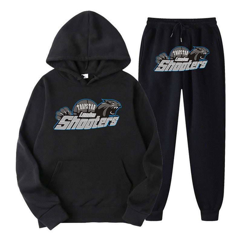 Dame's fritids hoodie og joggersæt med urban sportsdesign Skovae