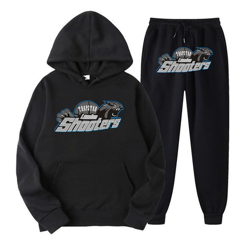Dame's fritids hoodie og joggersæt med urban sportsdesign Skovae