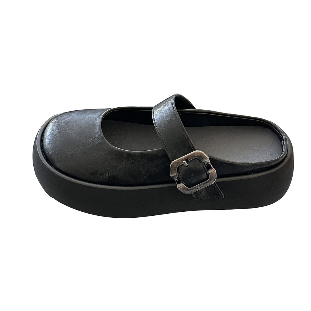 Femme Platform Mary Jane Style Sko med Spændedetalje Stilla
