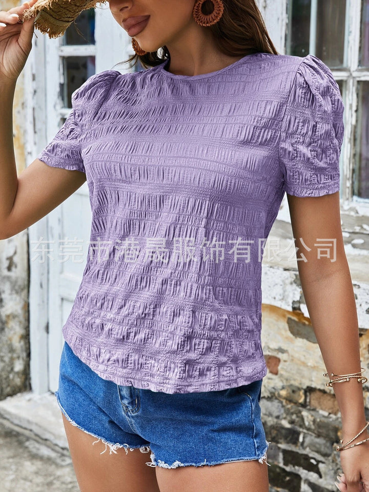 Dame Struktureret Bluse Stilla