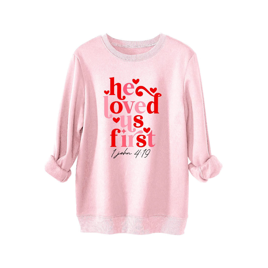 Dame sweatshirt med venligt slogan og afslappet pasform Stilla