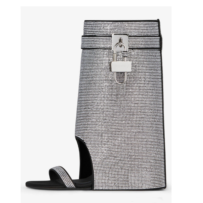 Femme Elegante Strass-beskårede Sandaler Stilla