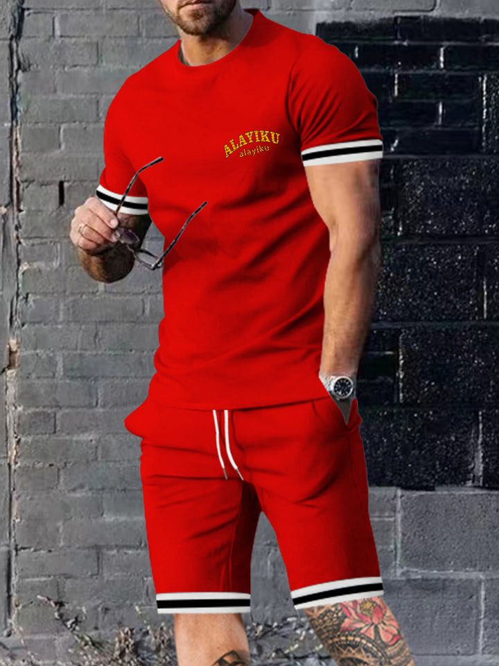 Herrer Sports T-Shirt og Shorts Sæt Stilla