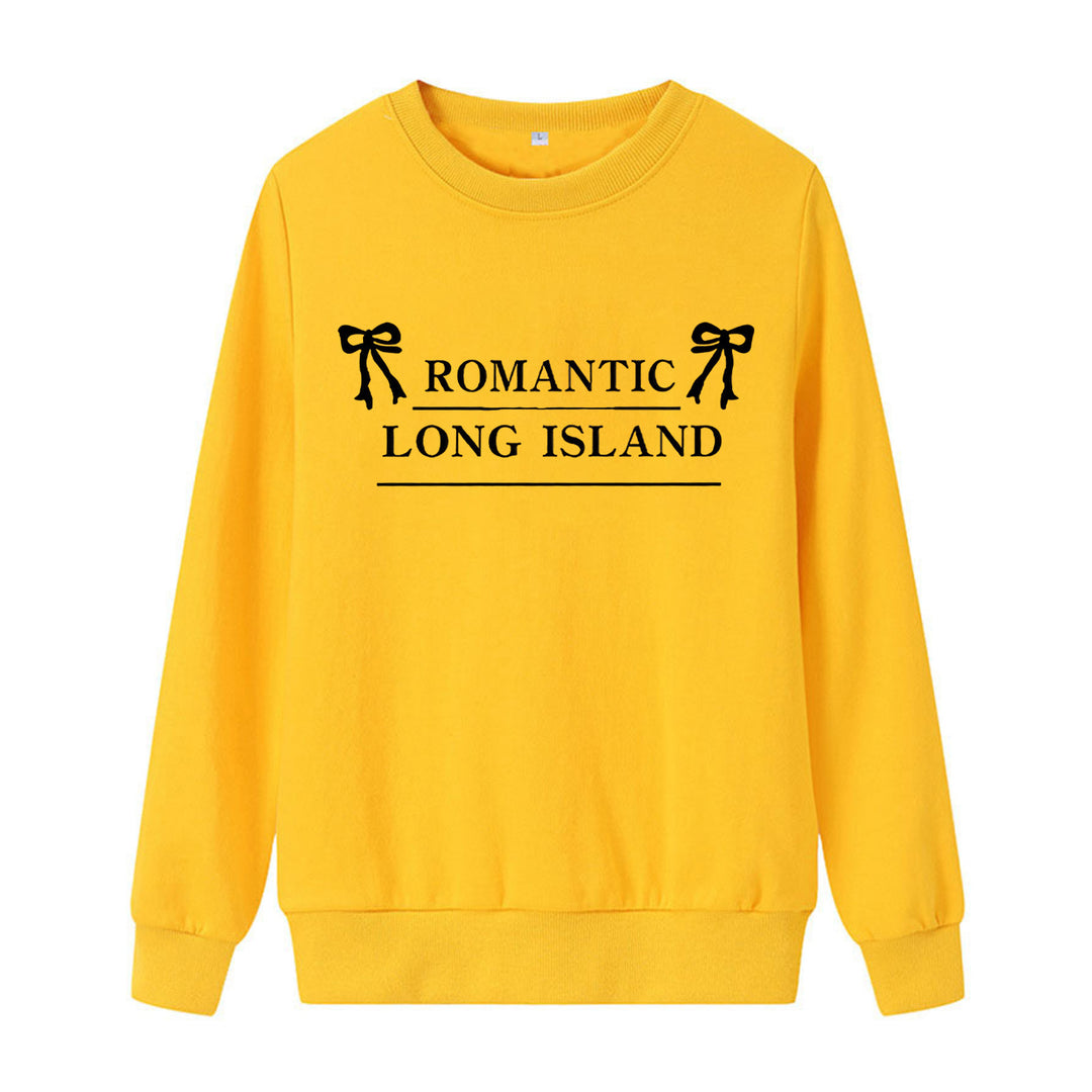 Kvinder casual sweatshirt med romantisk lettering Skovae