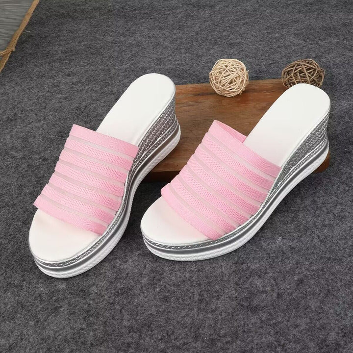 Dame Wedge-sandaler med ergonomisk sål og moderigtigt stribedesign Stilla