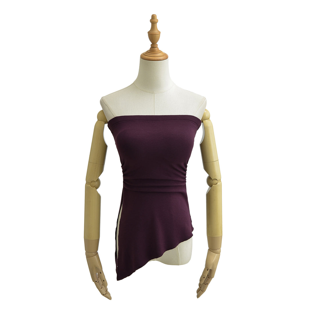 Dame asymmetrisk top med elegant off-shoulder-design Stilla