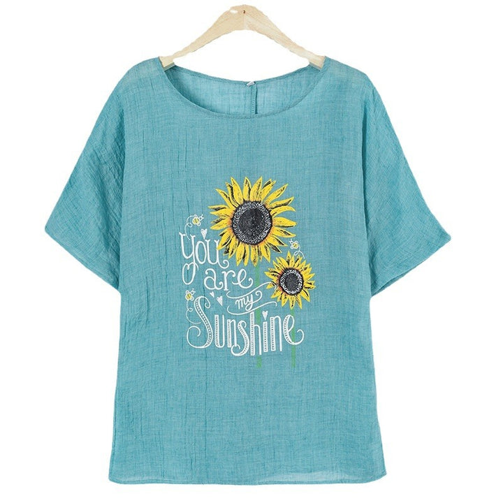 Kvinder Relaxed Fit Grafik T-Shirt Stilla