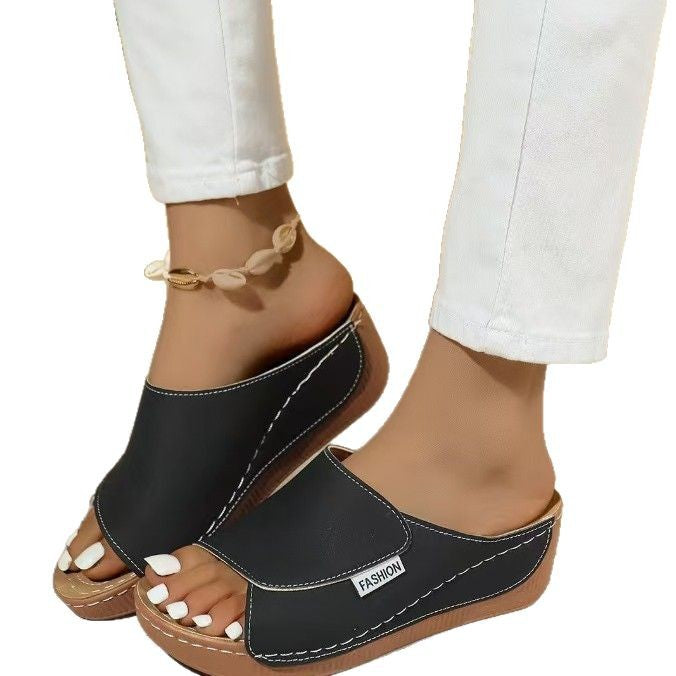 Dame Chic Platform Slide Sandaler Stilla