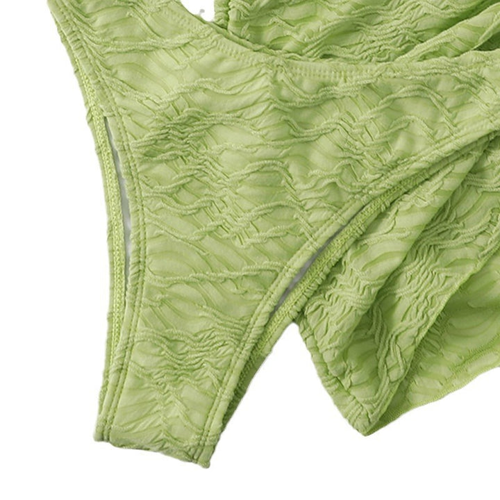 Dame Rynket Bandeau Bikini Sæt Stilla
