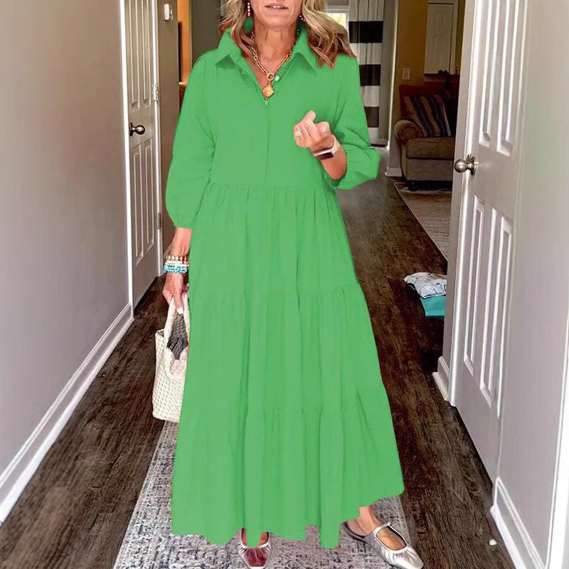 Dame Maxi-kjole med dyreprint Stilla