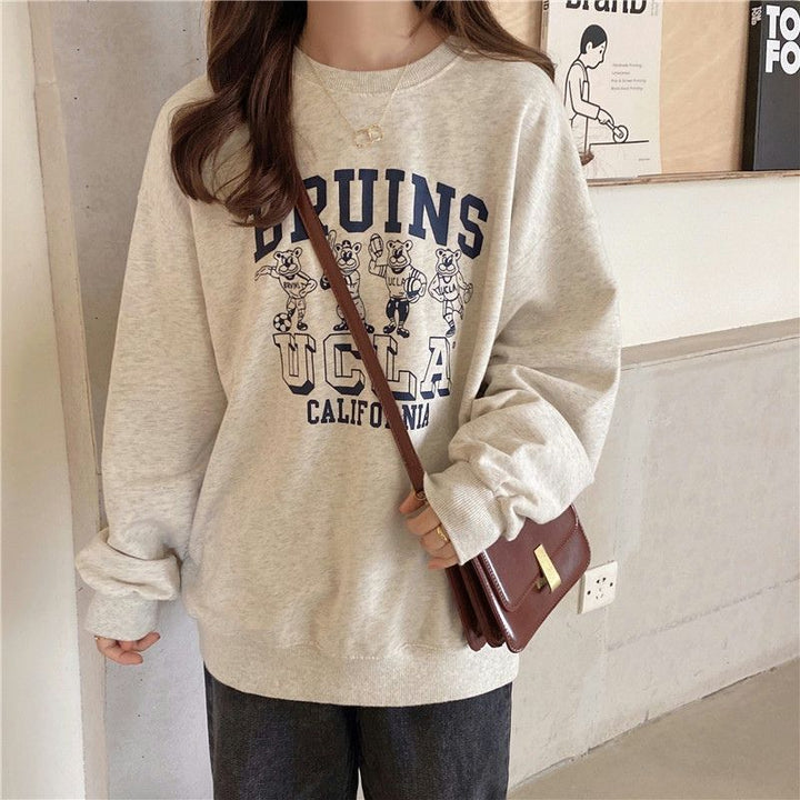 Dame Casual Grafik Sweatshirt med legende design Stilla