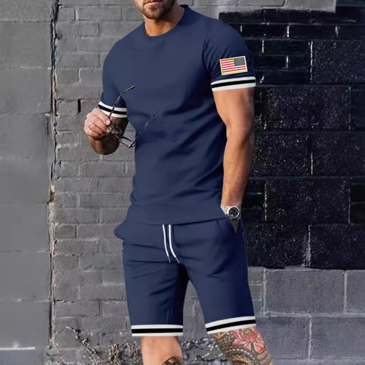Herrer fritids-shorts og T-shirt sæt Stilla