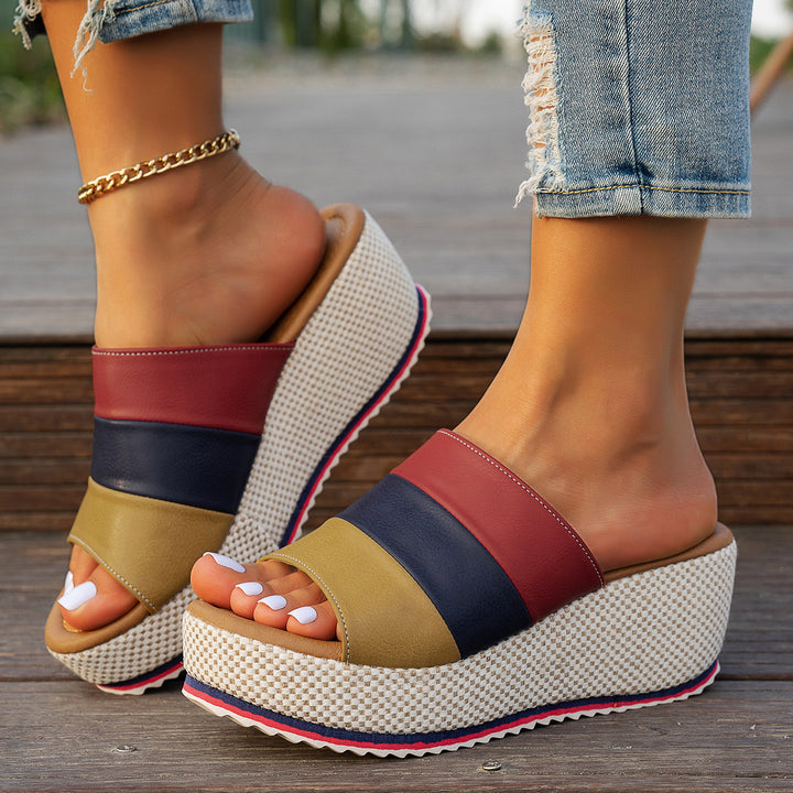 Dame plateau sandaler med ergonomisk fodseng-teknologi Stilla
