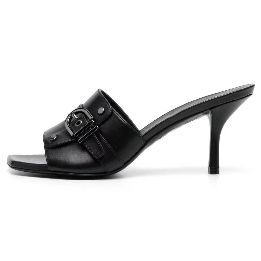 Femme Elegante Stropper-Pumps med Spænde-Detalje Stilla