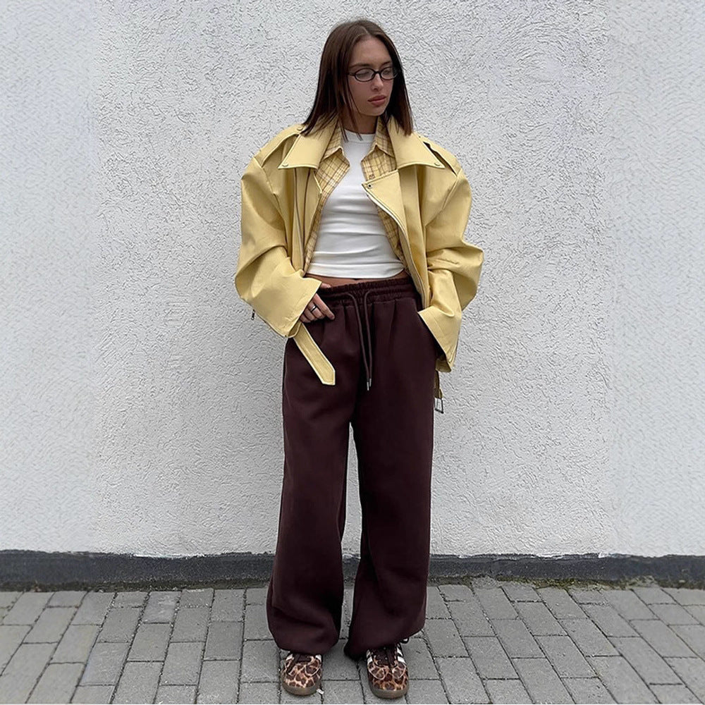 Dame Oversized Bikerjakke med flatterende skæring Stilla