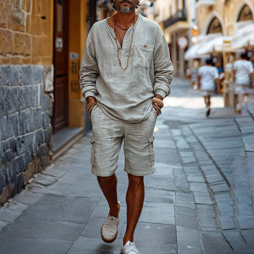 Herrer casual linnedragt Stilla