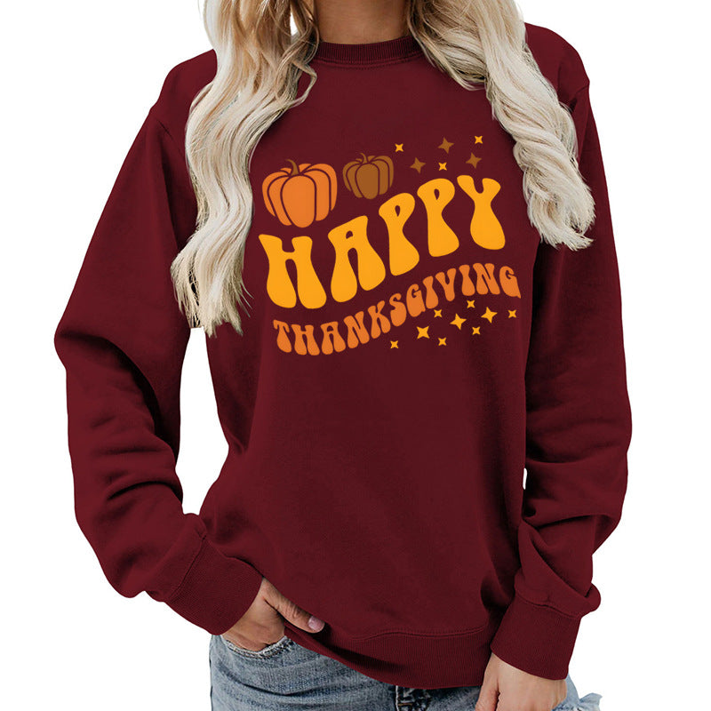 Dame sweater med festligt græskar motiv og behagelig pasform Stilla