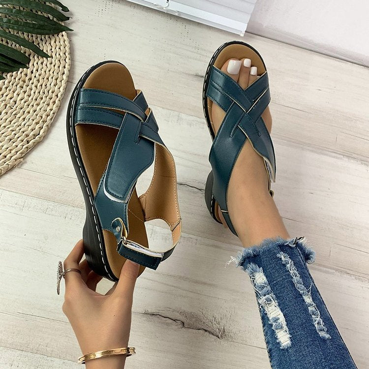 Dame Komfortable Sling-Sandaler med justerbar rem og polstret sål Stilla