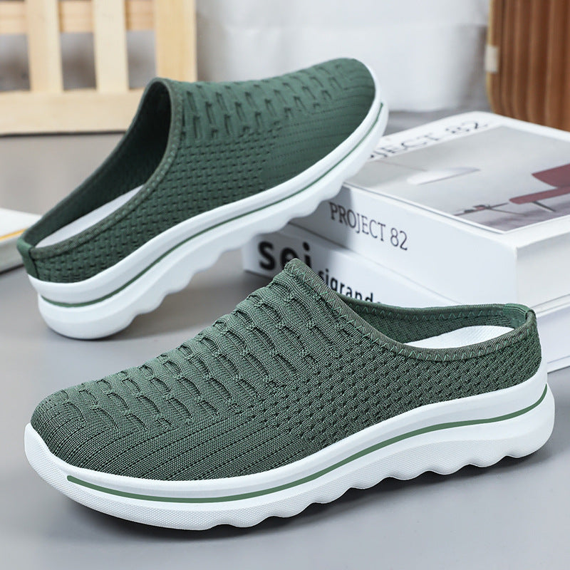 Dame Åndbare Slip-On Fritidssko med elastisk Strikkonstruktion Stilla