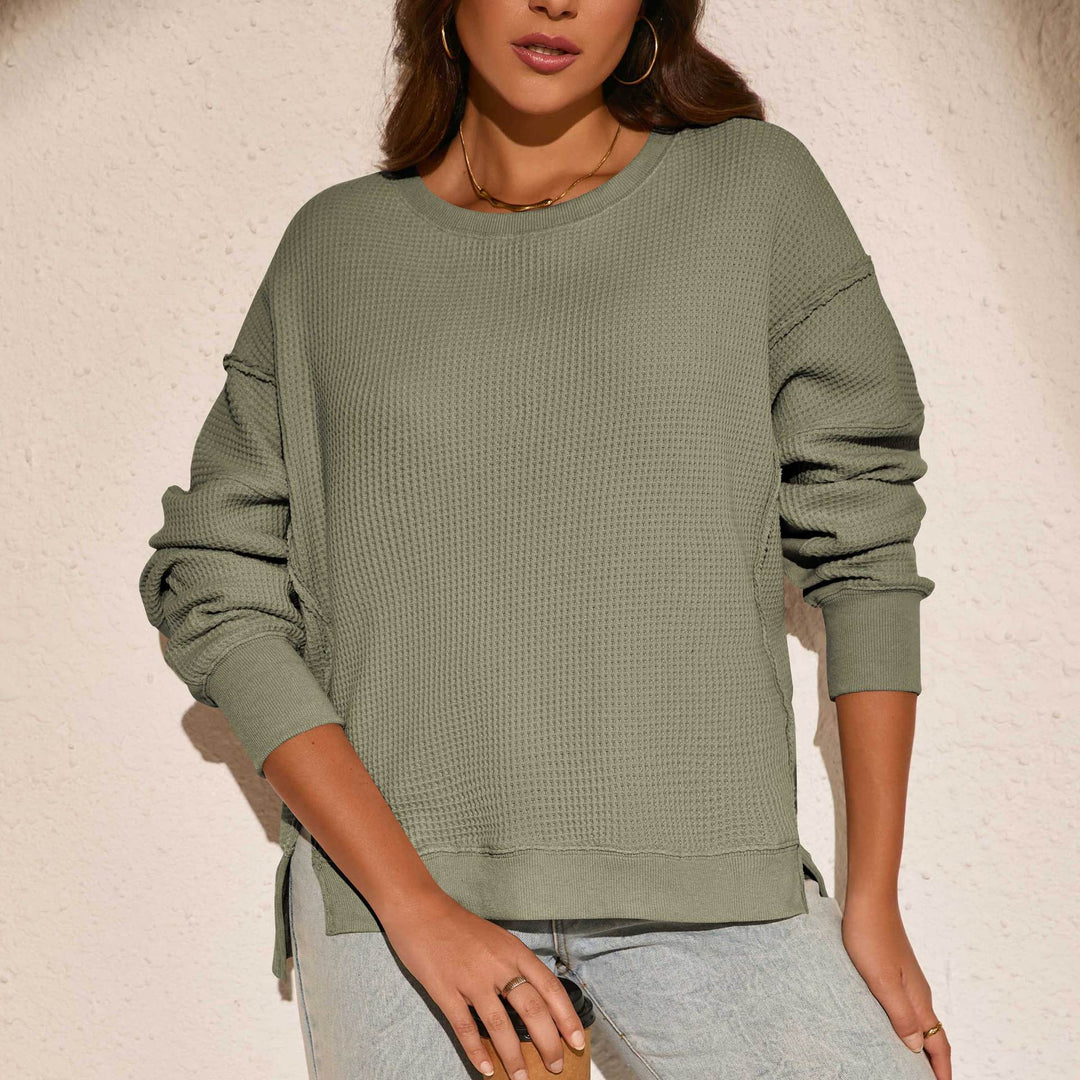 Damer afslappet sweatshirt med struktureret overflade og moderne snit Stilla