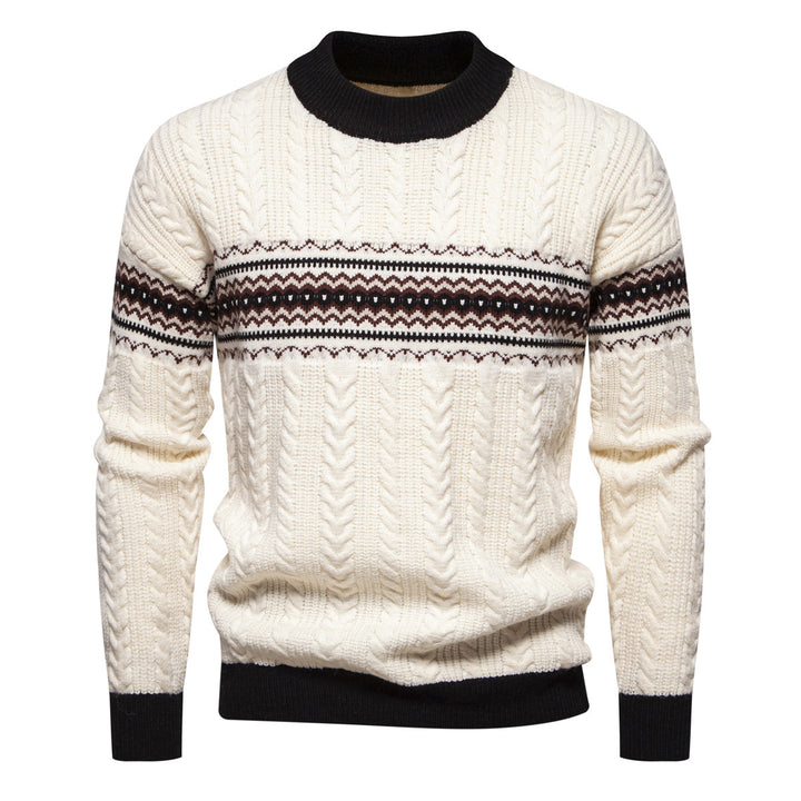 Herrer Kabelstrik Høj-Hals Pullover Stilla
