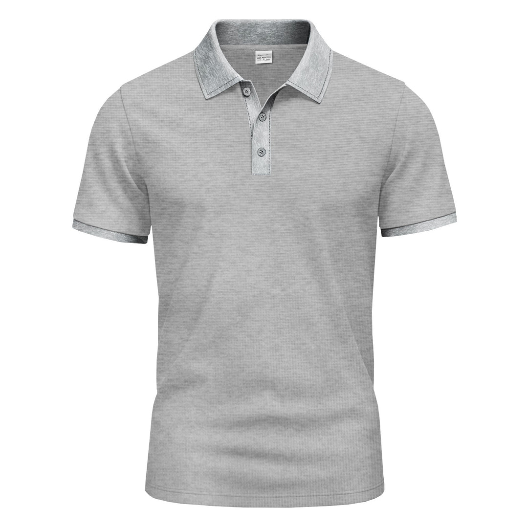Herrer polo t-shirt med struktureret stof Stilla