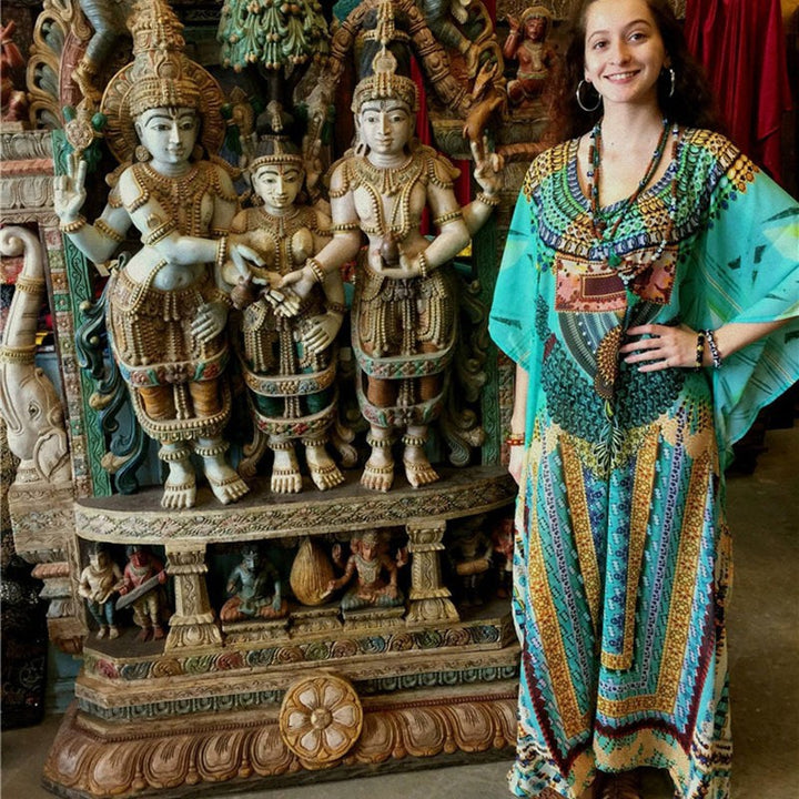 Dame Kaftan Kjole Stilla