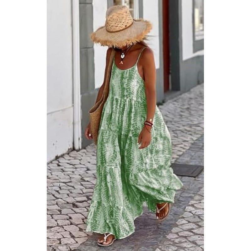 Dame Bohemian Trin Maxi Kjole Stilla