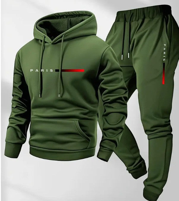 Kvinders hoodie og joggingbukser sæt med moderne Paris design Skovae