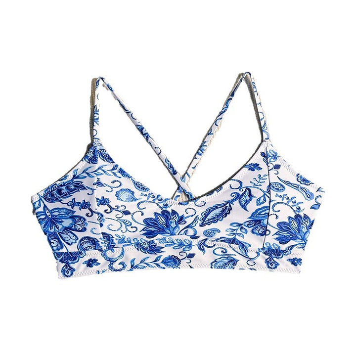 Kvinder Blomstertryk Bralette Bikini-top Stilla